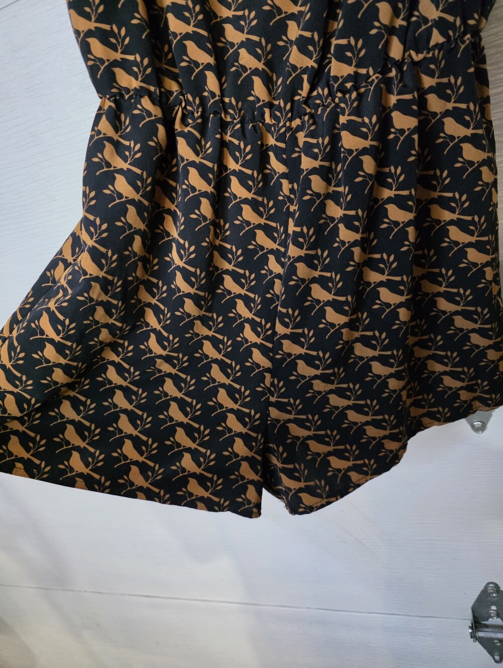 Forever 21 Black Dress with Brown Bird Print - Picture 2 of 4